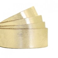 DQ leer plat 20mm metallic crunch Light gold